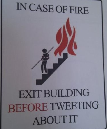 Tweet After Escaping Fire